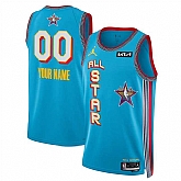 Men's 2025 All-Star Active Player Custom Light Blue Stitched Basketball Jersey,baseball caps,new era cap wholesale,wholesale hats